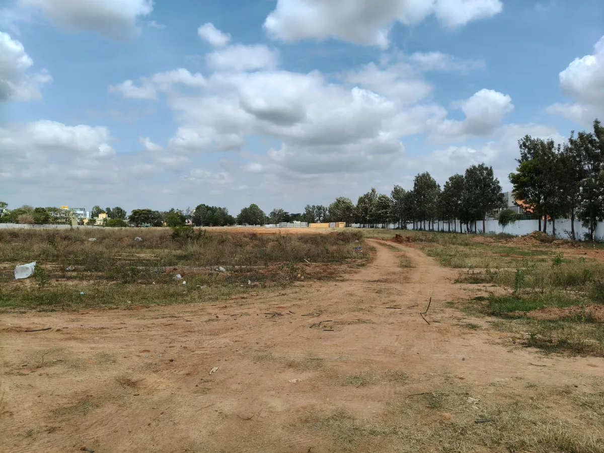 Garden Breeze site boundary wall, Sarjapur Road Prestige Garden Breeze site and boundary wall, Sarjapur Road